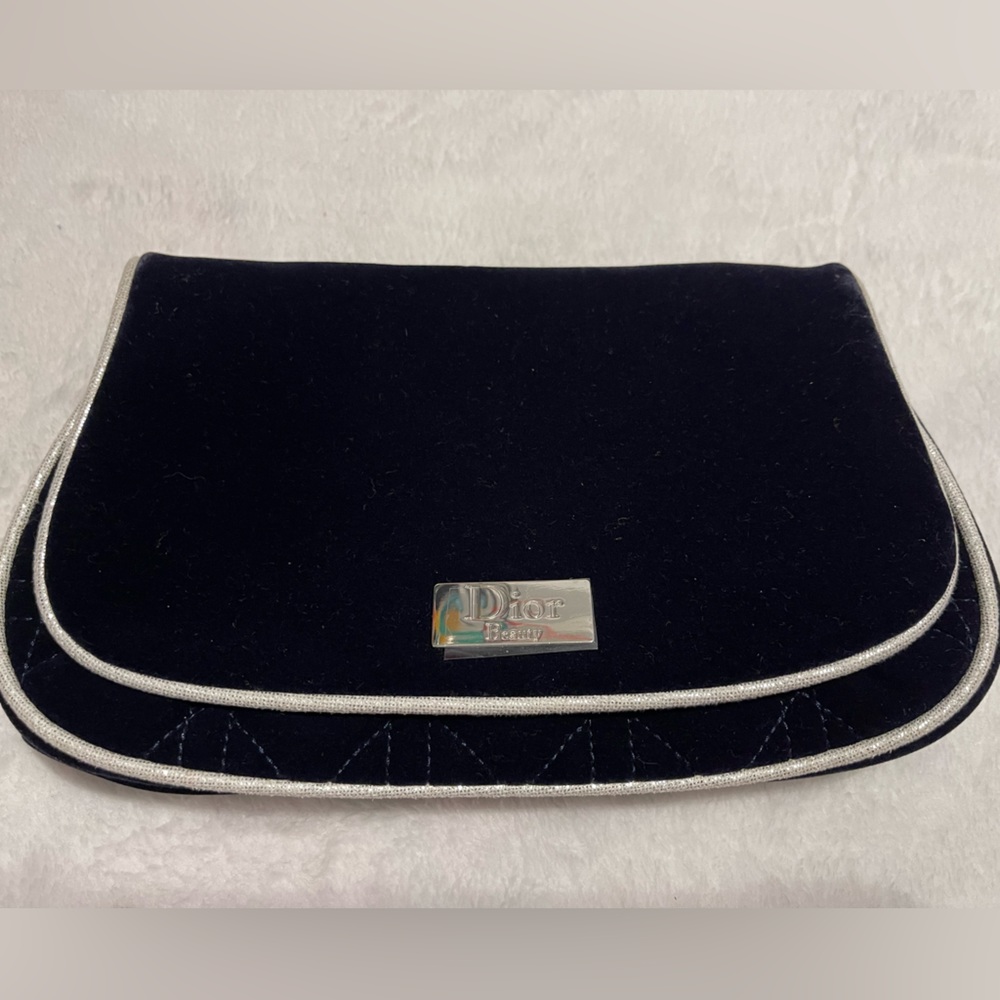 Dior Beauty Black Velvet make-up bag Parfums cosmetic bag